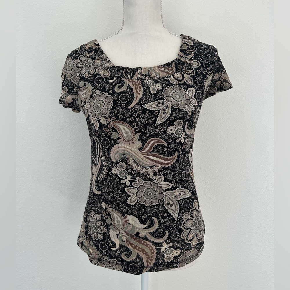 Croft & Barrow Paisley Top